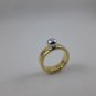 9k Solid Yellow White Gold Alternative Handmade Sculptured Designer Wedding Fashion Ring Band 2018