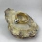 9k Solid Yellow White Gold Alternative Handmade Sculptured Designer Wedding Fashion Ring Band 2018
