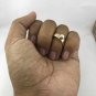 9k Solid Yellow White Gold Alternative Handmade Sculptured Designer Wedding Fashion Ring Band 2018