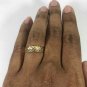 Genuine 18k Solid Yellow Gold Handmade Hammered Designer Wedding Anniversary Fashion Ring Band 2018