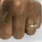 Genuine 18k Solid Yellow Gold Handmade Hammered Designer Wedding Anniversary Fashion Ring Band 2018