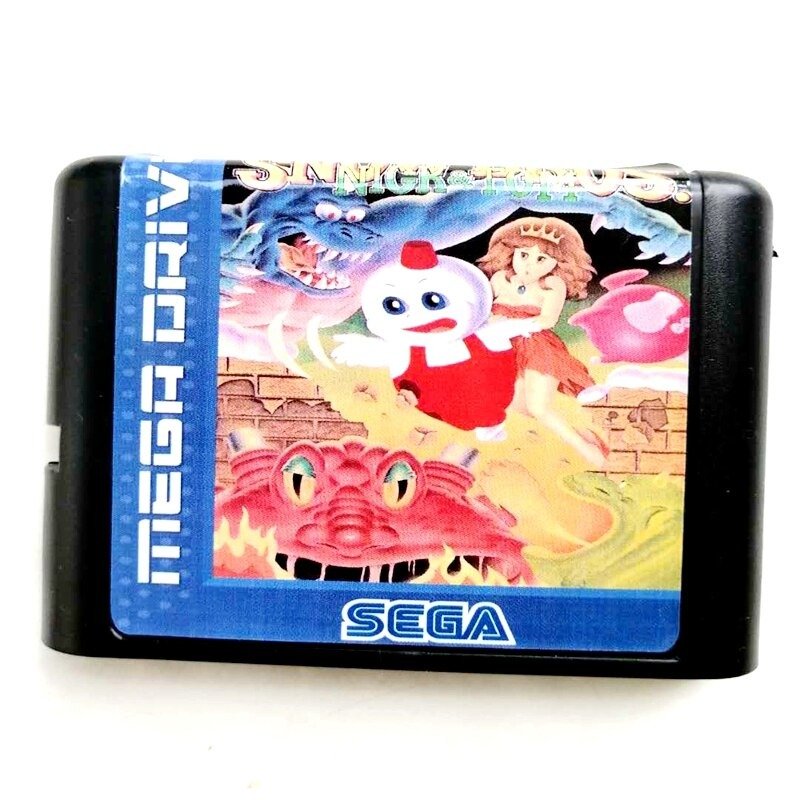 Snow Bros Nick & Tom 16-Bit Fits Sega Genesis Mega Drive Game Repro