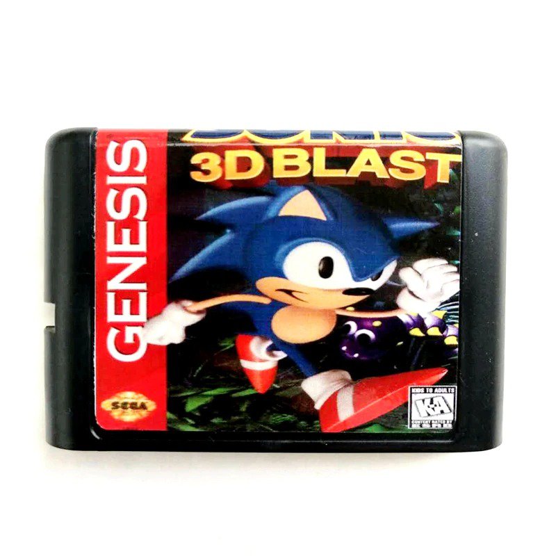 Sonic 3D Blast 16-Bit Fits Sega Genesis Mega Drive Game Repro