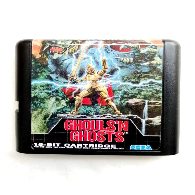 Ghouls'n Ghost 16-Bit Fits Sega Genesis Mega Drive Game Repro