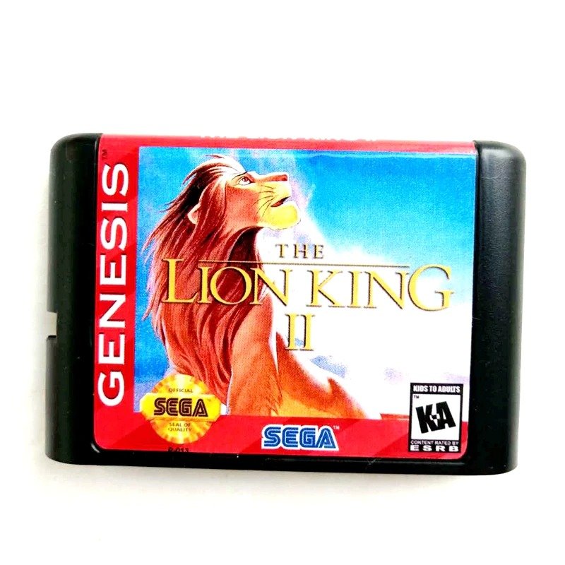 Lion King 2 16-Bit Fits Sega Genesis Mega Drive Game Repro