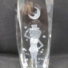 Betty Boop 3D Laser Etched Hologram Style Crystal Glass Paperweight Patriotic 36-047