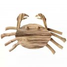 Handmade Wooden Crab Sculpture, Home Decor, Seafood Restaurant Hotel Decoration