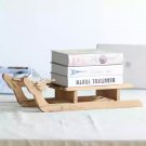 Handmade Wooden Seigh Elk Sculpture,Christmas Party Decoration, Crafted Ornaments Bookrack