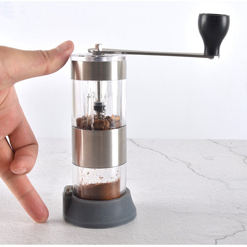 Manual Adjustable Coffee Grinder with Ceramic Core Burr -Manual Crank for Coffee portable