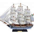 Wooden Amerigo Vespucci 24" Tall Model Ship - Brand New Free Ship
