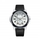 noblag luxury sports watches unisex Black Strap white dial luminous pointer 46mm