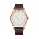 noblag luxury sports watches unisex Brown Strap white dial