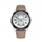 Noblag Luxury Sports Watches Unisex Brown Strap Eggshel Dial Luminous 46mm