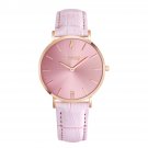 Noblag Flame Luxury Women's Watches Pink Leather Strap Pink Dial 36mm