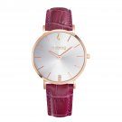 Noblag Flame Luxury Women's Watches Purple Leather Strap Champagne 36mm