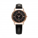 Noblag Mademoiselle Classic Luxury Watches For Women Black Leather Strap 40mm