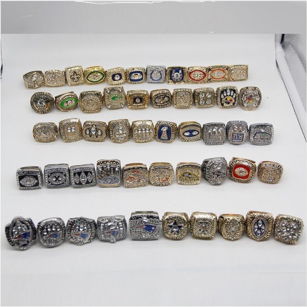 Custom championship ring from 1966 to 2017 all year USA football