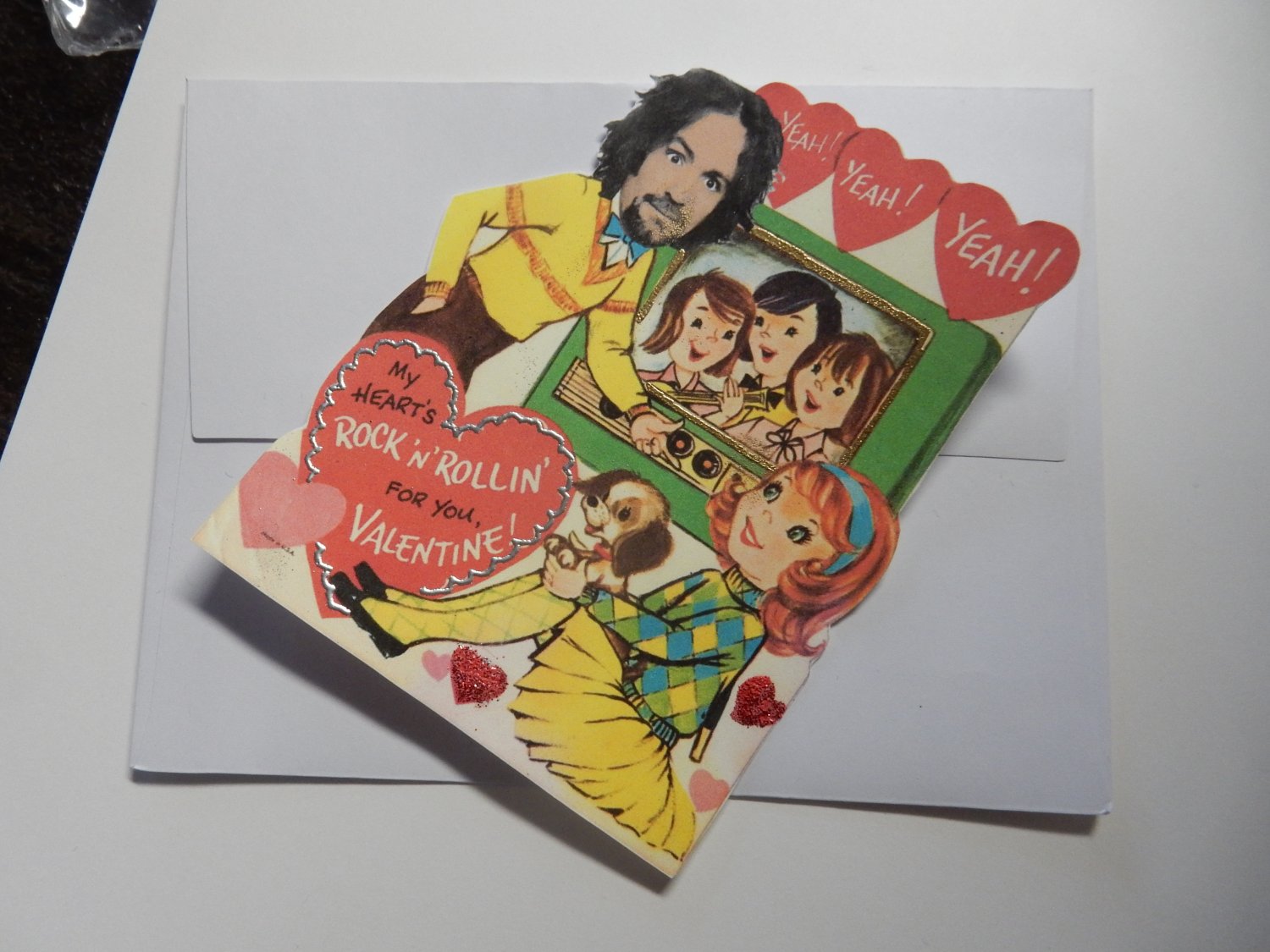Serial Killer Vintage Retro Valentine's Day Cards. Set of 6. Lot 2