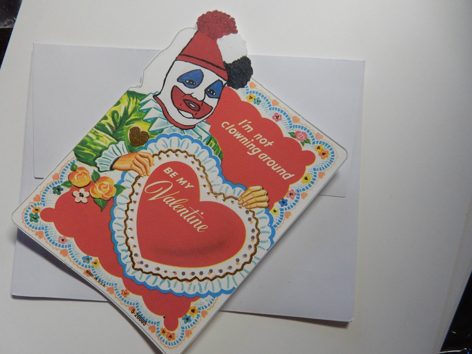 Serial Killer Vintage Retro Valentine's Day Cards. Set of 6. Lot 2