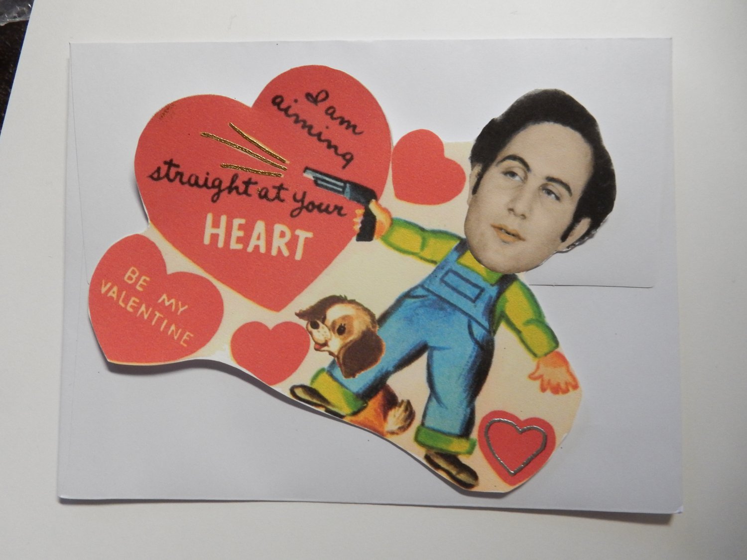 Serial Killer Vintage Retro Valentine's Day Cards. Set of 6. Lot 2