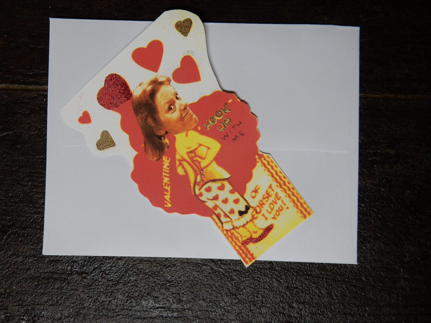 Serial Killer Vintage Retro Valentine's Day Cards. Set of 6. Lot 2