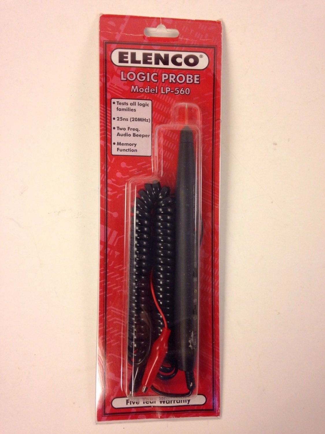 ELENCO ELECTRONICS LOGIC PROBE MODEL LP560 AUDIO BEEPER, MEMORY FUNCTION