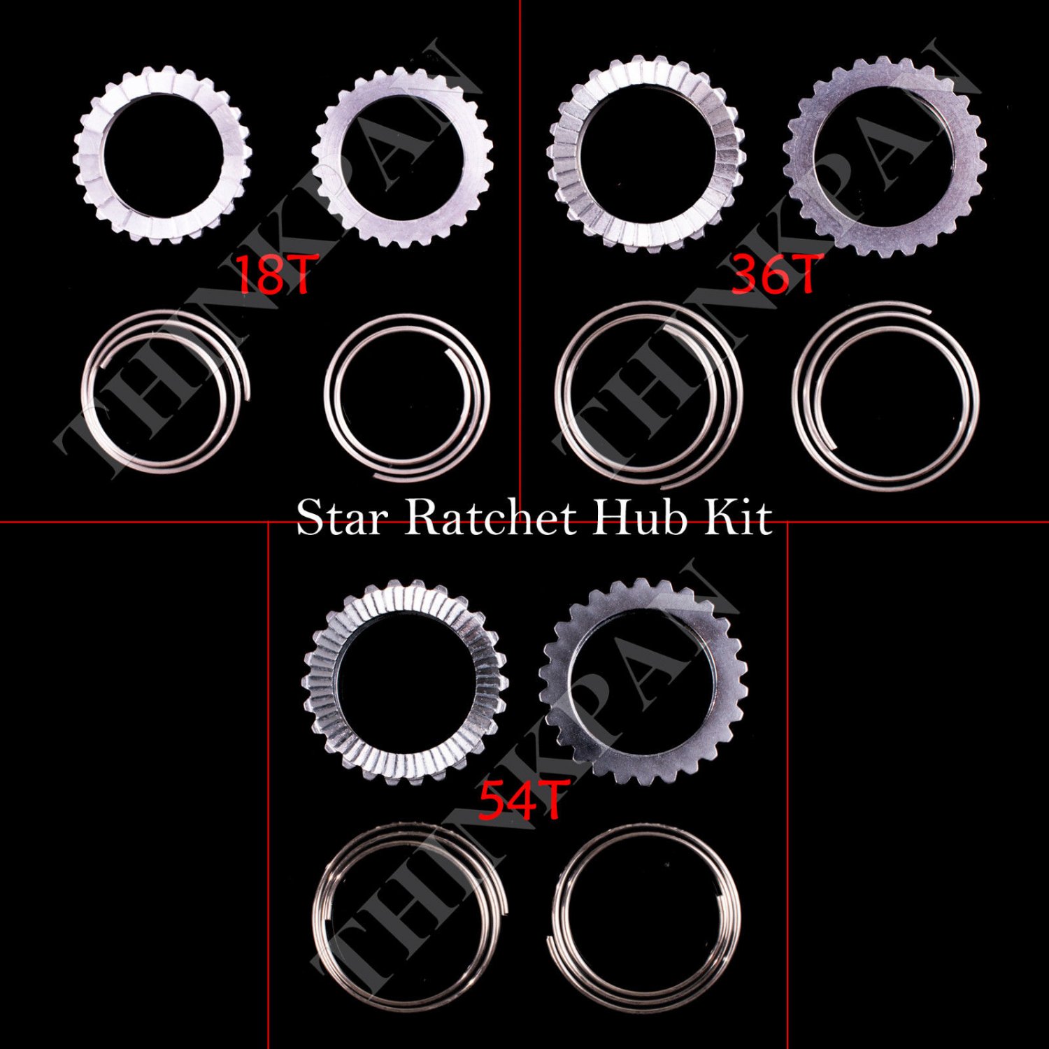 18T/36T/54T Star Ratchet Hub Kit for DT Swiss 180 190 240S 340 350 440