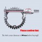 Deckas Narrow Wide Chainring 96BCD-S 32T/34T/36T/38T MTB Single Round Oval Disc