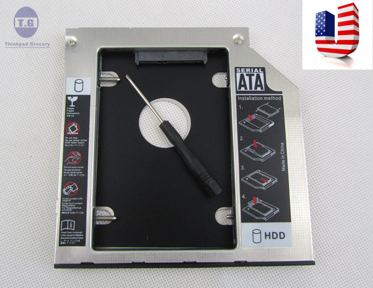 2nd SSD HDD Hard Drive SATA Caddy For HP ZBook 15 17 Workstation Swap SU-208CB