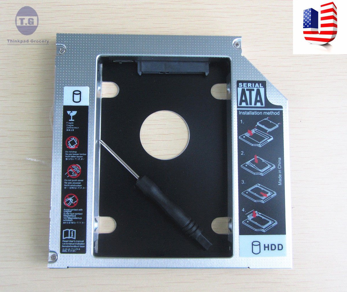 New 2nd HDD Hard Drive Caddy Adapter for Dell Inspiron 1440 1545 1564 1750 1764