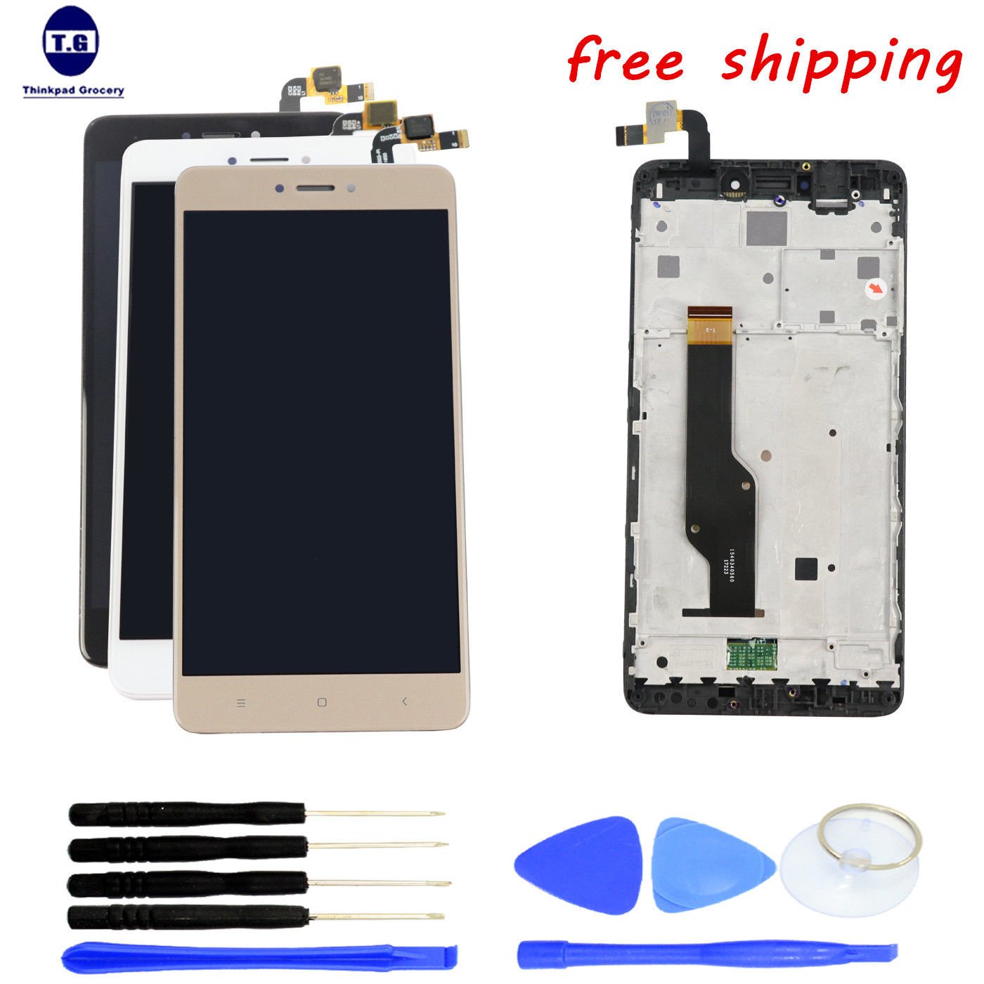 LCD Screen Display+Digitizer Touch+Tools +Frame For XIAOMI HONGMI REDMI NOTE 4X