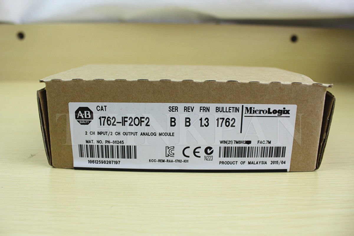 Factory Sealed Allen Bradley AB 1762-IF2OF2 PLC Analog Input Card New in box