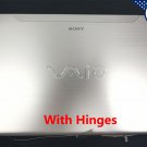 NEW Sony VAIO SVE14 Touchscreen LCD Back Cover Front Bezel 009-100A-1869 Silver