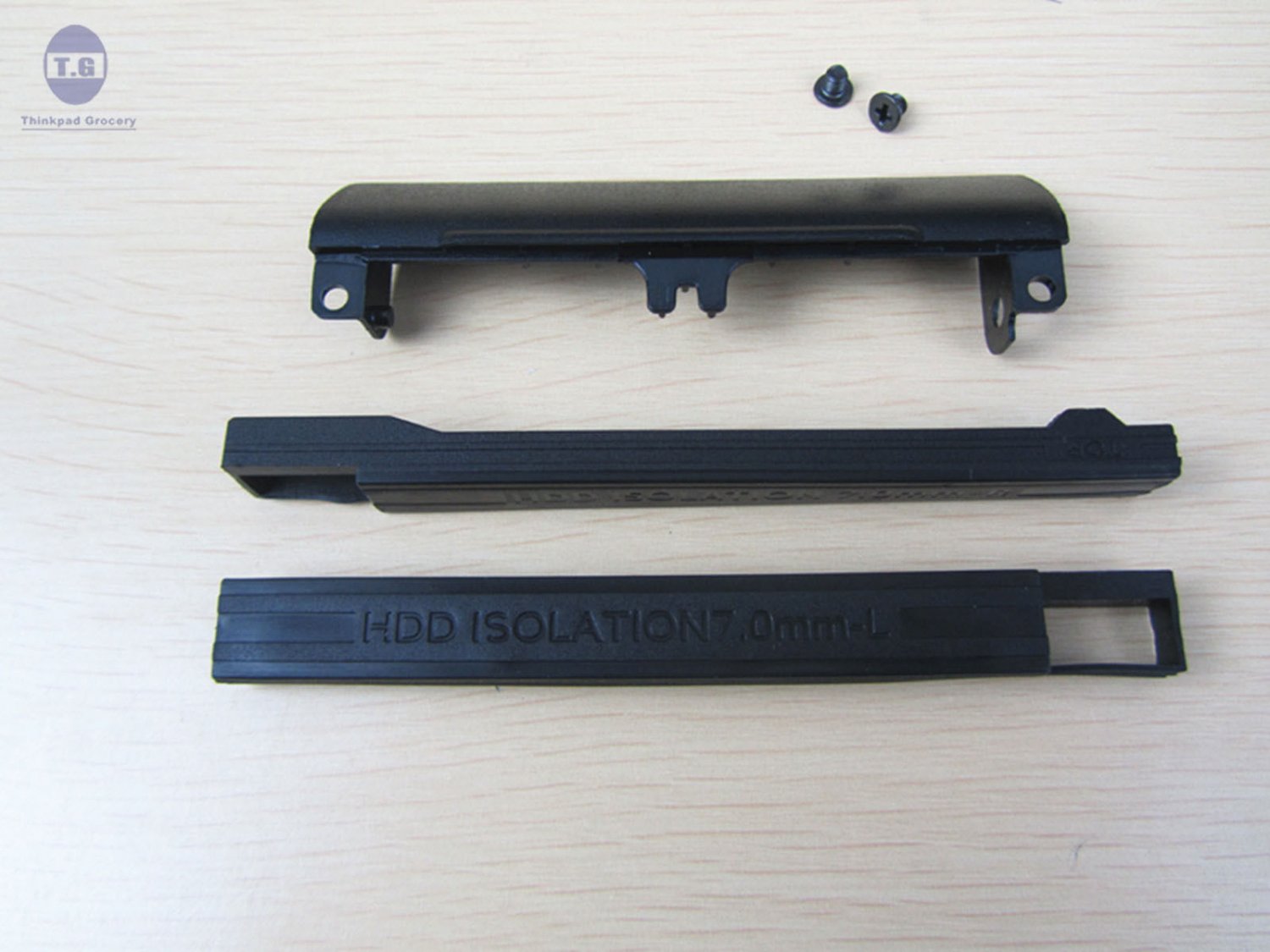 Dell Latitude E6330/6430/6530 Hard Drive Caddy Cover + 7MM Isolation Rubber Rail