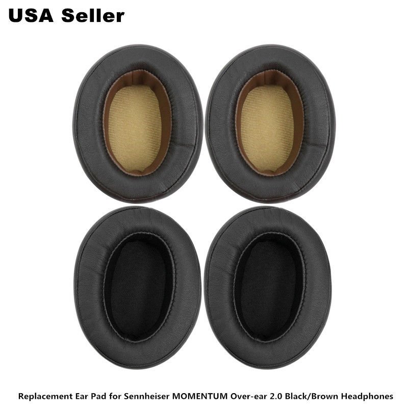 Replacement Ear Pad for Sennheiser MOMENTUM Over-ear 2.0 Black/Brown Headphones