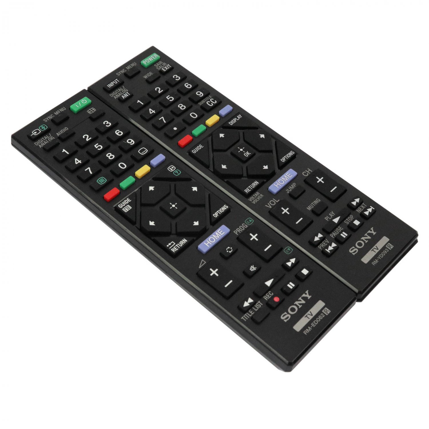 NEW OEM SONY Remote Control RM-YD093 RM-ED062 for Plasma BRAVIA LCD LED ...