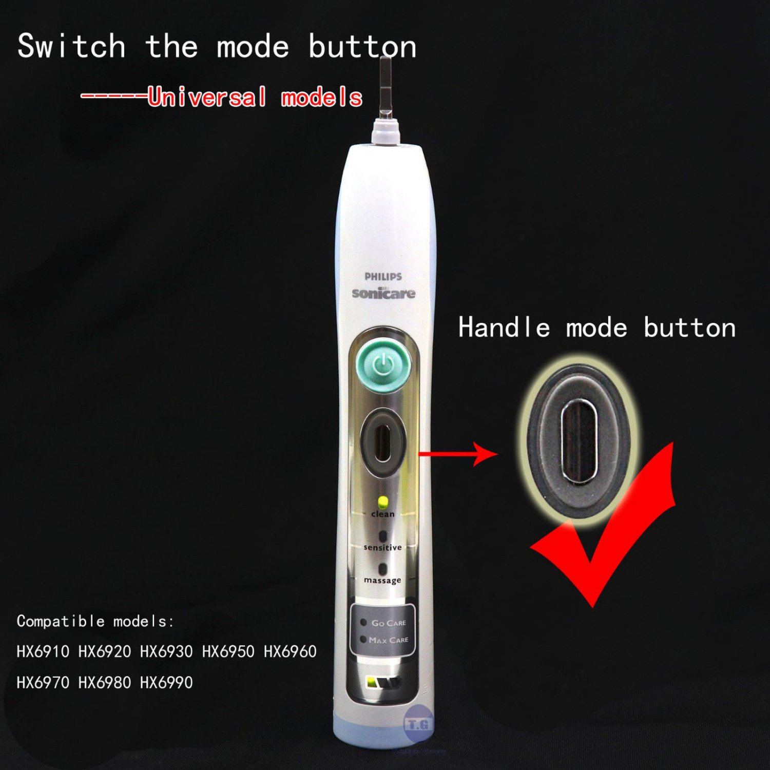 Philips Sonicare Universal replacement button HX6930 HX6950 HX6920 70