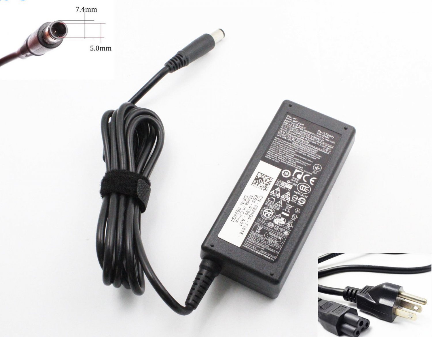 New DELL 19.5V 3.34A 65W AC Adapter Charger for Inspiron 15 Latitude E6430 E6420