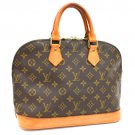 Auth LOUIS VUITTON Monogram Alma M51130 Hand Bag Brown Canvas LV AD21034