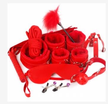 FantasyBox Adult SM Leather Sex Bondage for Couple Bedroom Play Set