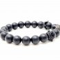 Leopard Panther Bead Bracelet Mens Man Agate Gift Him King (Choose Size) USA