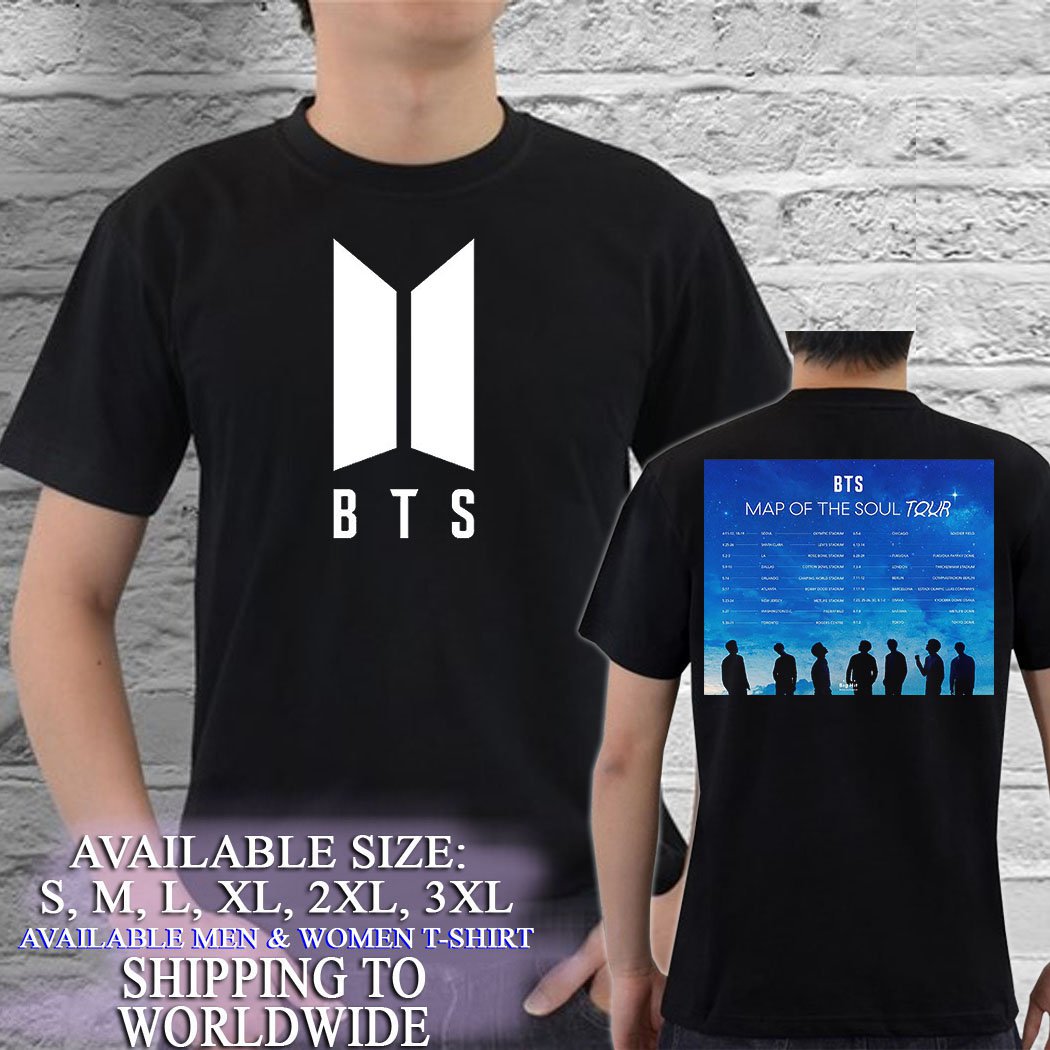 Bts Map Of The Soul Tour Md T Shirt Tour Edition Cokodive