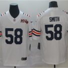 Men's Roquan Smith #58 Bears 2019 100th Season Alternate Classic Limited Jersey White