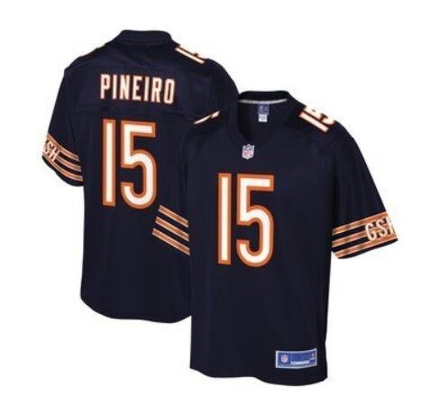 Men's Eddy Pineiro #15 Chicago Bears Pro Line Team Player Jersey Navy