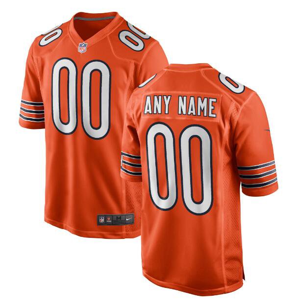 Custom Men's Bears Limited Jersey Orange