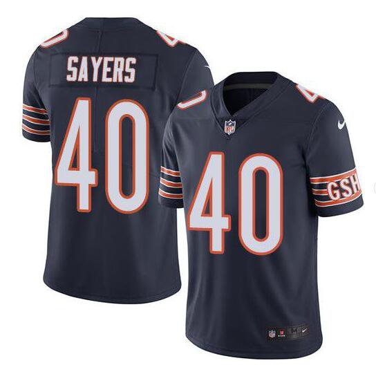 Men's Gale Sayers #40 Bears Limited Jersey Navy