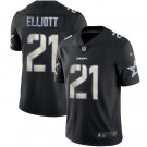 Men's Ezekiel Elliott #21 Cowboys Limited Player Jersey Black Hyphenation