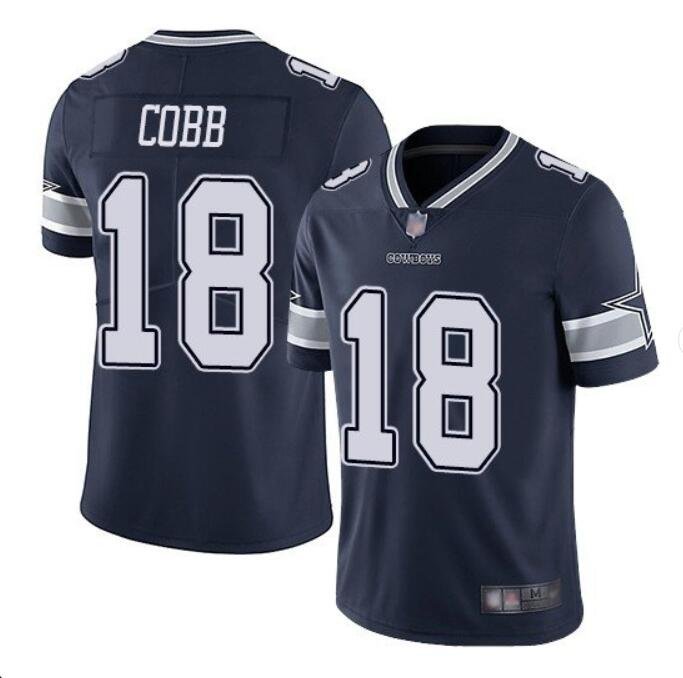 Men's Randall Cobb #18 Cowboys Limited Player Jersey Navy