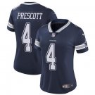 Women's Dak Prescott #4 Cowboys Limited Player Jersey Navy