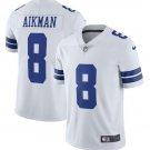 Men's Troy Aikman #8 Cowboys Limited Player Jersey White